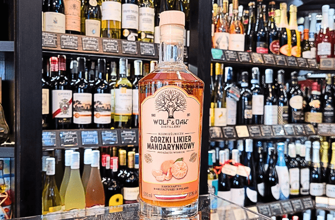 BITTER MANDARIN LIQUEUR WOLF & OAK 0.5L FRONT